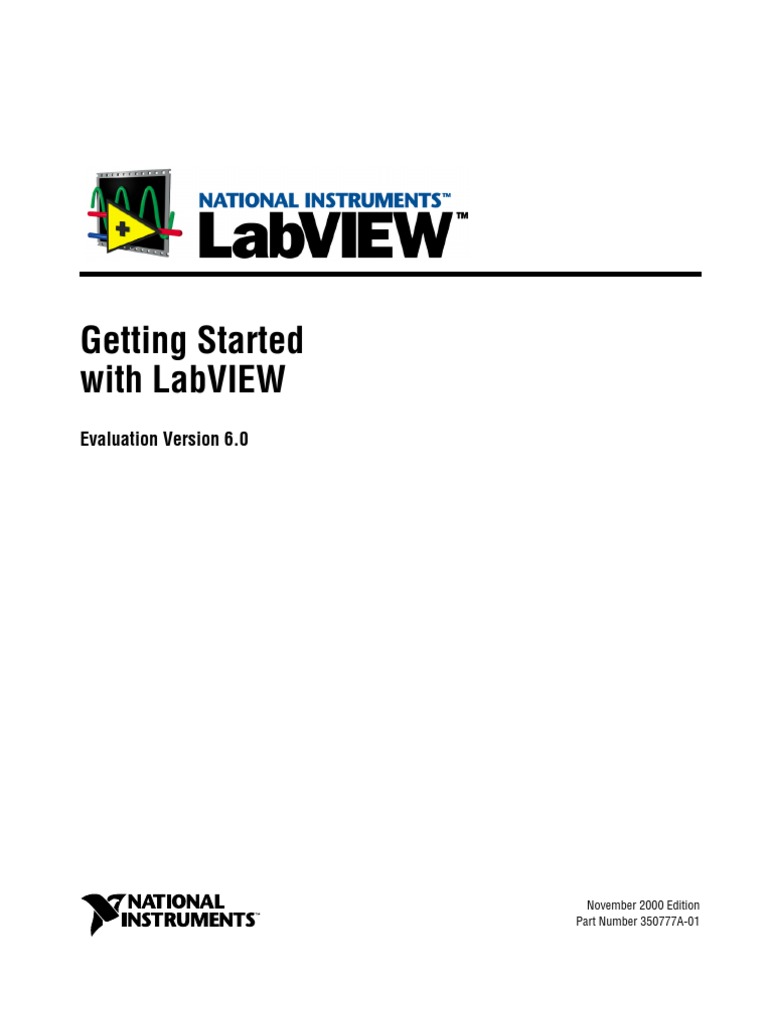 Getting Started With Labview: Evaluation Version 6.0 | PDF | Computing ...