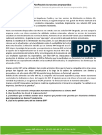 Caso Sistemas de Planeación de Recursos Empresariales