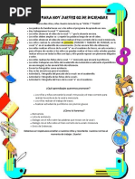 Actividad Para Hoy Jueves 02 de Diciembre