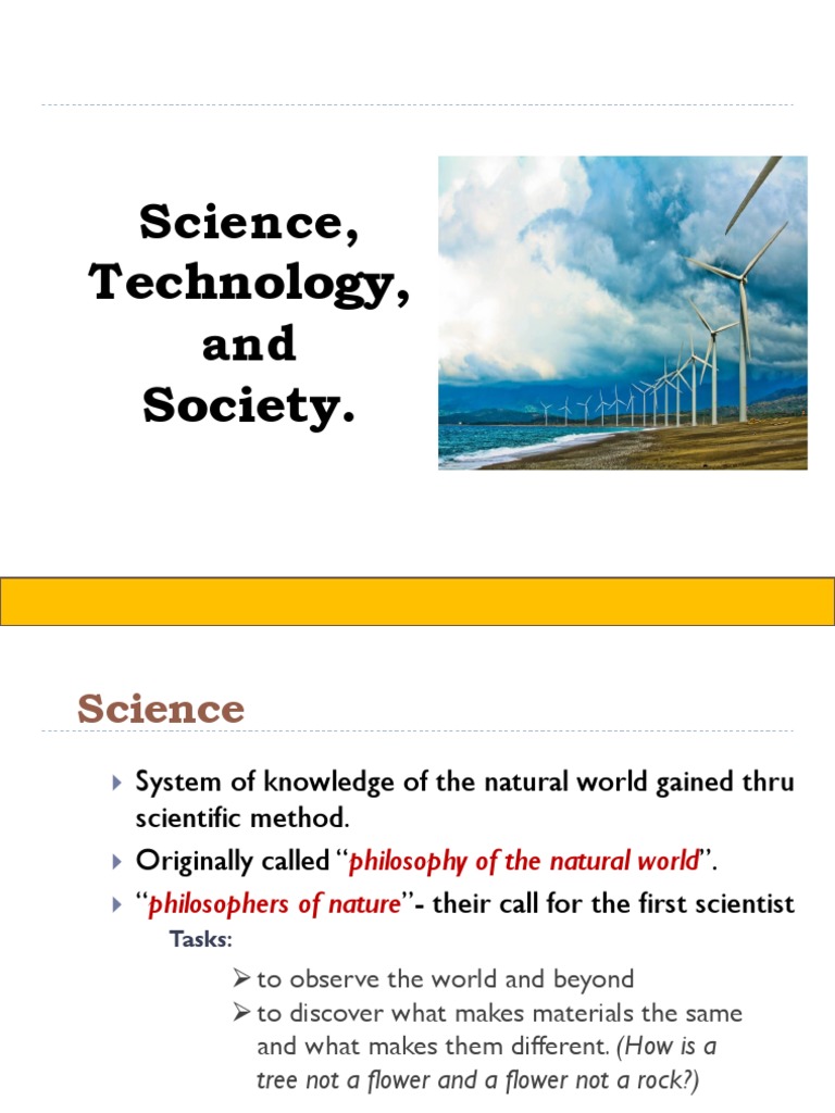 STS Lesson 1: Science and Society | PDF | Science | Science Education