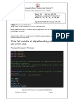 Write Full Code For All Algorithm Along With Output and Screen Shot