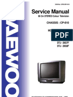 Daewoo TV CP810 Service Manual