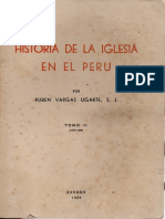 Historia de La Iglesia en El Perú - ToMO II. P. Ruben Vargas Ugarte