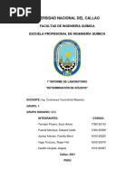 7° Informe de Laboratorio (Determinación de Sólidos)