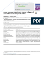 Steam Reforming of Methanol, Ethanol and Glycerol Over Nickel-Based Catalysts-A Review