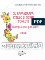 Cu Rafa-Girafa, Citesc Si Scriu Corect - Clasa 1 - Adina Arigore