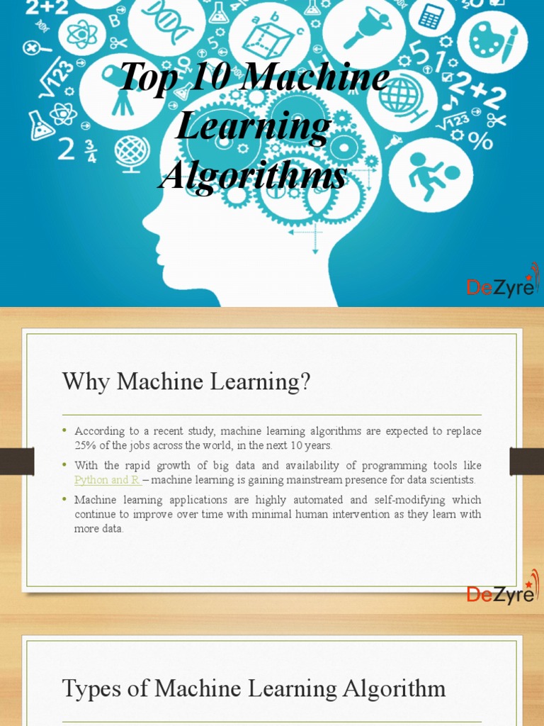 Top 10 Machine Learning Algorithms | PDF | Machine Learning | Cluster ...