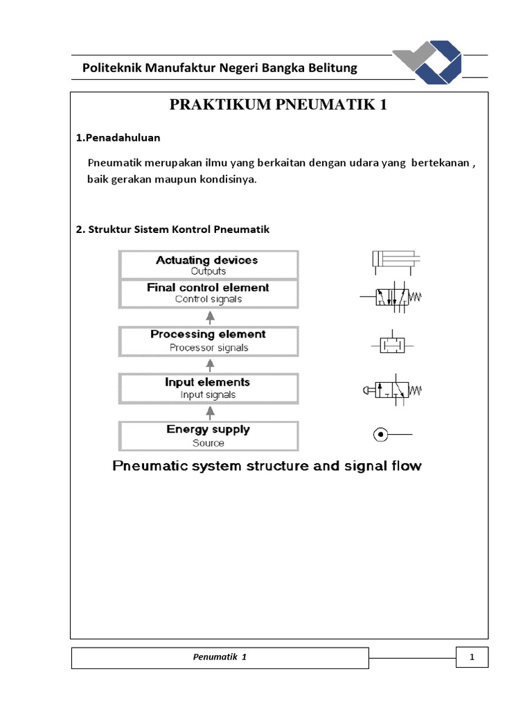 Praktikum Pneumatik di Politeknik MBB | PDF