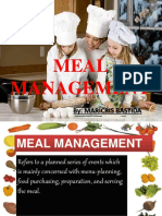 Meal Management Notes