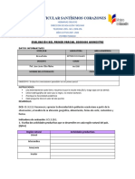 Evaluación de Estudios Sociales Primer Parcial - Segundo Quimestre