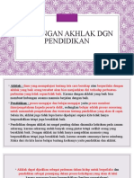 Hubungan Akhlak DGN Pendidikan