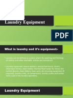 Laundry Equipment: Present By:-Meshva Rana I'd No: - 20MBA074