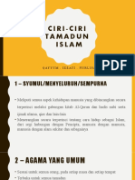 Ciri-Ciri Tamadun Islam