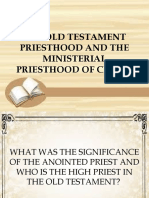The Old Testament Priesthood and The Ministerial Priesthood of Christ