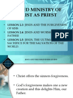Sacred Ministry of Christ As Priest