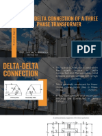 DELTA-DeLTA Connection of A Three Phase Transformer