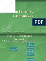 Orion Foods Inc - Case Analysis