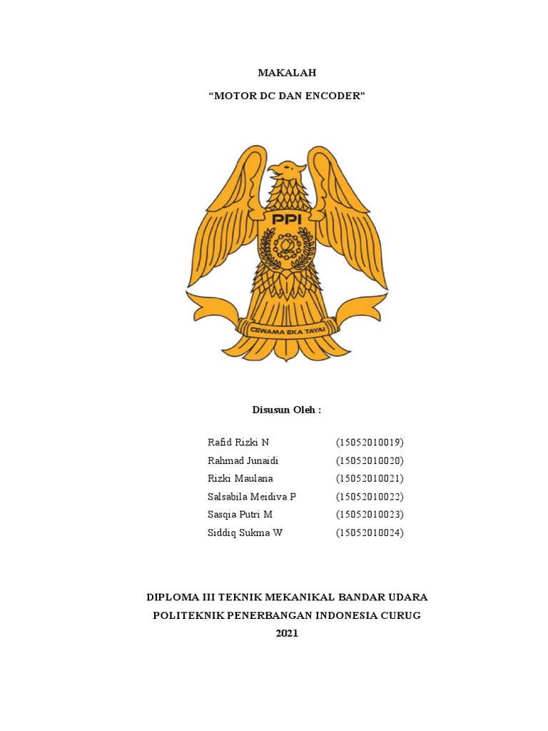 Kelompok 3 - Makalah Motor DC Dan Encoder | PDF