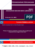 ANGGARAN BAHAN BAKU