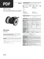 Wheel Type Incremental Rotary Encoders: ENC Series