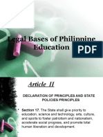 Legal Foundation of Education