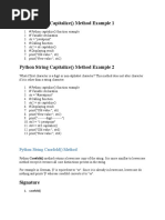 Python String Inbuilt Functions