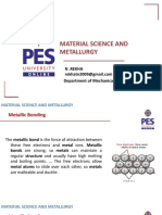 Material Science and Metallurgy: N .Rekha Department of Mechanical Engineering