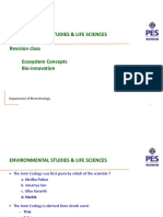 Environmental Studies & Life Sciences Revision Class Ecosystem Concepts Bio-Innovation