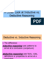 A Closer Look at Inductive vs. Deductive Reasoning