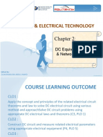 Det10013 & Electrical Technology: DC Equivalent Circuit & Network Theorem