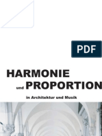 Harmonie Und Proportion in Architektur Und Musik