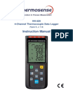 HH-520 4-Channel Thermocouple Data Logger Instruction Manual