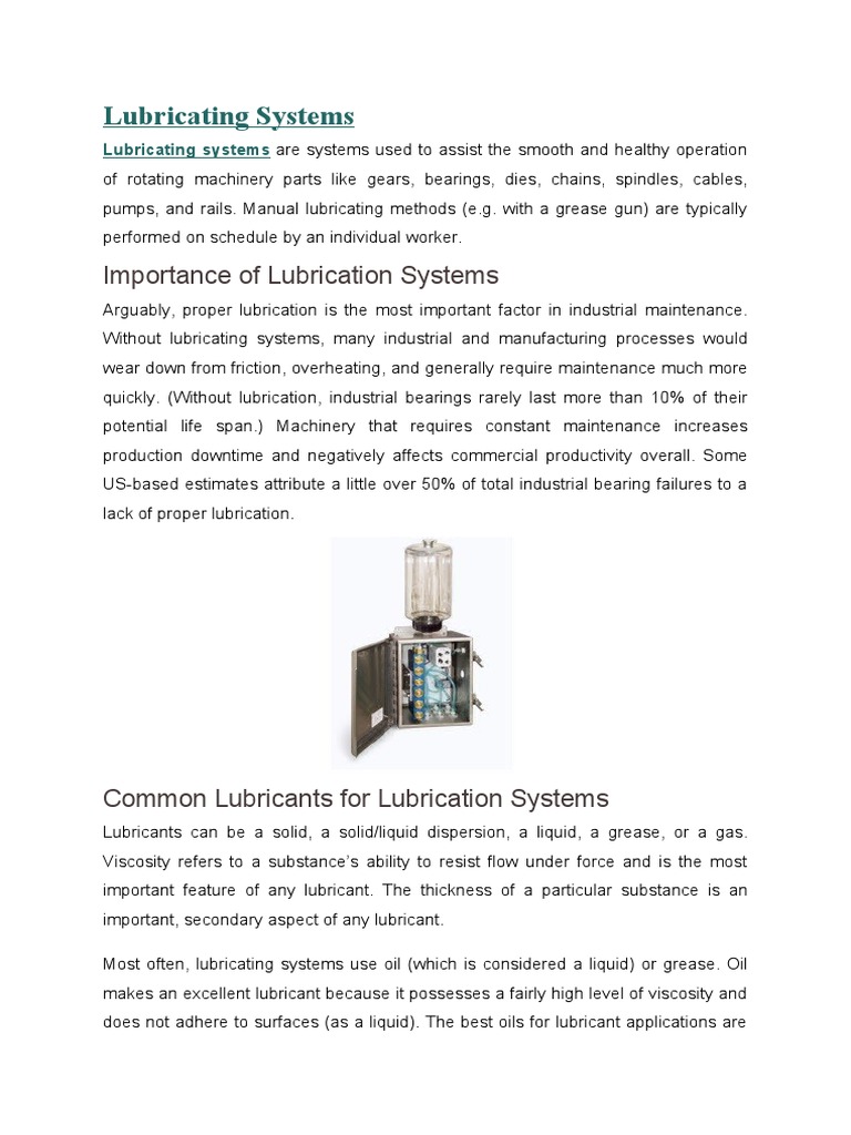 Understanding Lubricating Systems | PDF | Internal Combustion Engine ...