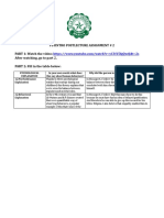 Psyintro Postlecture Assignment # 2 PART 1: Watch The Video: After Watching, Go To Part 2. PART 2: Fill in The Table Below