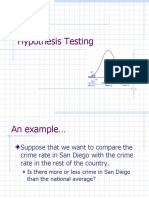 Hypothesis Testing