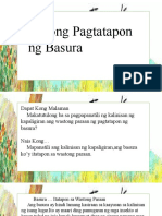 Esp, Tamang Pagtatapon NG Basura