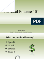 Personal Finance 101: Dr. Rita Littrell Bessie B. Moore Center For Economic Education