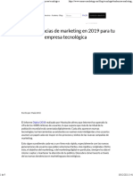 Nuevas Tendencias de Marketing en 2019 para Tu Empresa Tecnológica