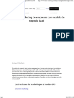 Cómo Es El Marketing de Empresas Con Modelo de Negocio SaaS en 2018