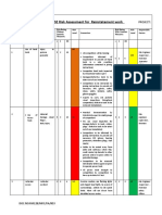 HSE Risk Assessment For Reinstatement Work: Contract