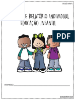 Relatório Individual Aulas Remotas Educação Infantil
