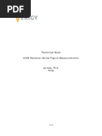 Receiver Noise Figure Measurement