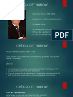 Crítica Thurow TCH