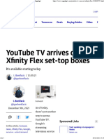 YouTube TV Arrives On Xfinity Flex Set-Top Boxes Engadget