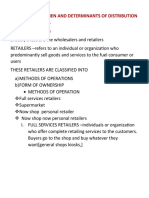 Types of Middlemen and Determinants of Distribution Systems in Africa