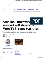'Star Trek Discovery' Season 4 Will Stream On Pluto TV in Some Countries Engadget