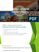 Schemes of Social Entrepreneurs