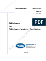 KS 2922 2020 Edible Insects Products Specification