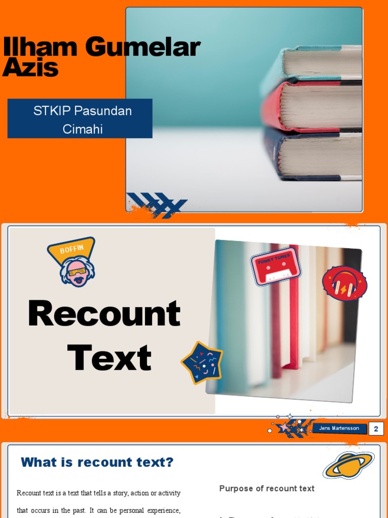 Recount Text | PDF | Verb | Linguistics