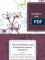 Klasifikasi ABK TEMPORER